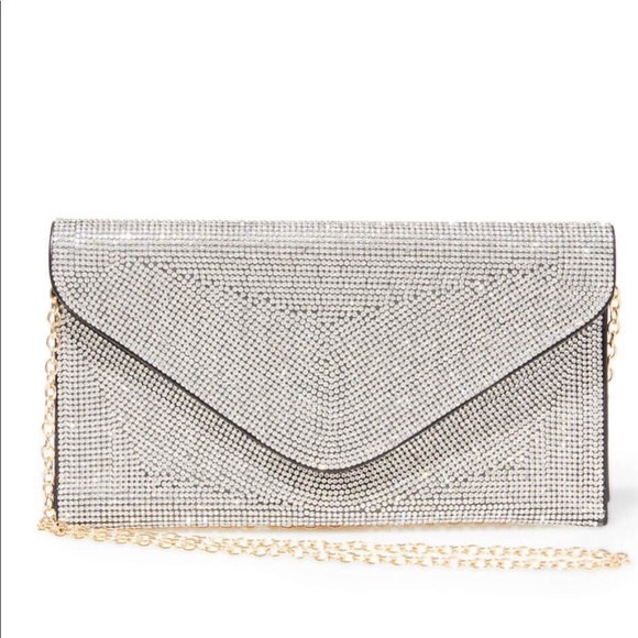 Handbags - Black Rhinestone Clutch